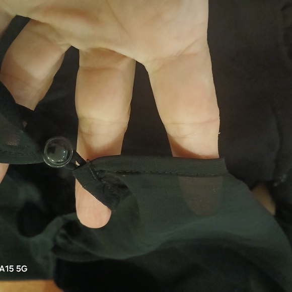 Pre-owned bcbgeneration black sheer and lace cocktail dress size 10 - Picture 10 of 12